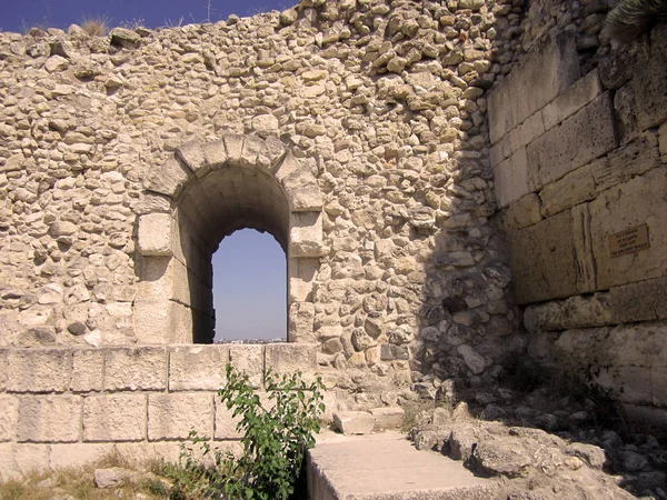 Fenêtre Dans Mur Château — Photo