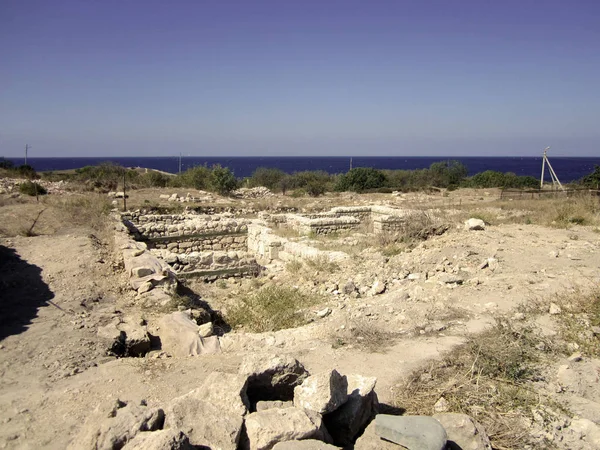 Ancient Ruins Sea — Stock Photo, Image
