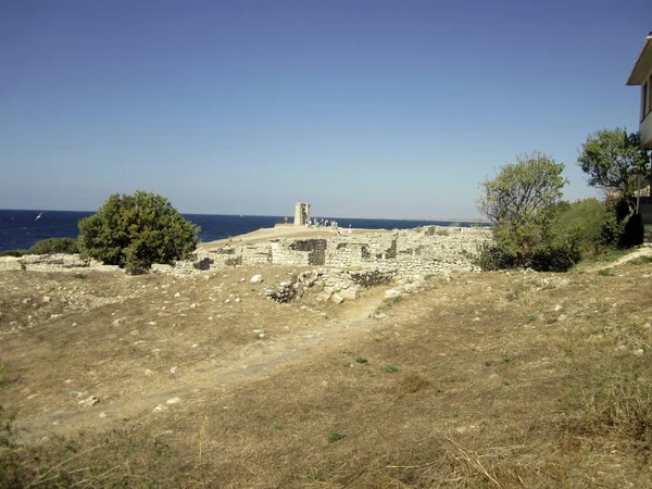 Ruines Anciennes Près Mer — Photo