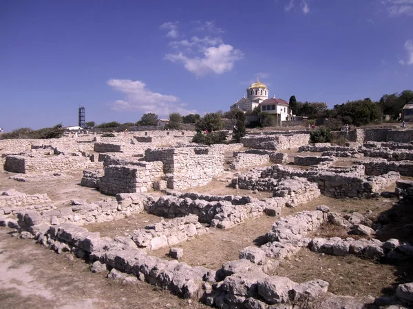 Archéologie Excavation Crimée Khersones — Photo