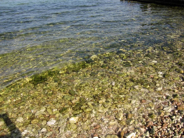 Tenger Hullámok Strandon — Stock Fotó