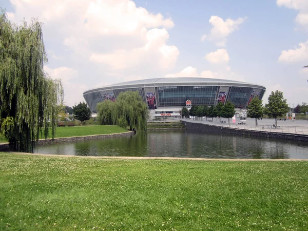 Stadion Und See Park — Stockfoto