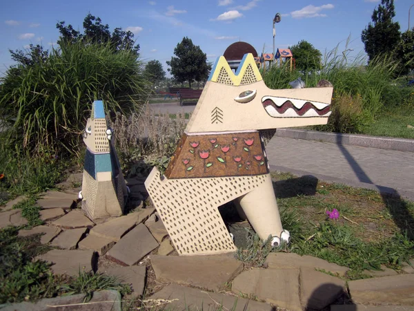 Sculpture Dog — Stock Photo, Image