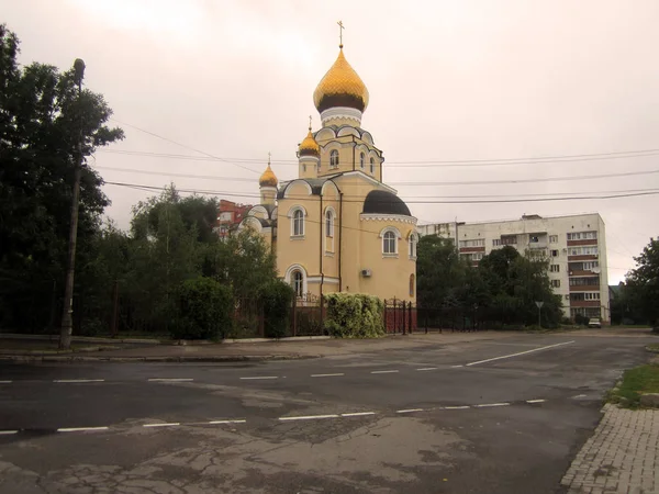 Ορθόδοξα Χριστιανική Εκκλησία Στην Πόλη — Φωτογραφία Αρχείου