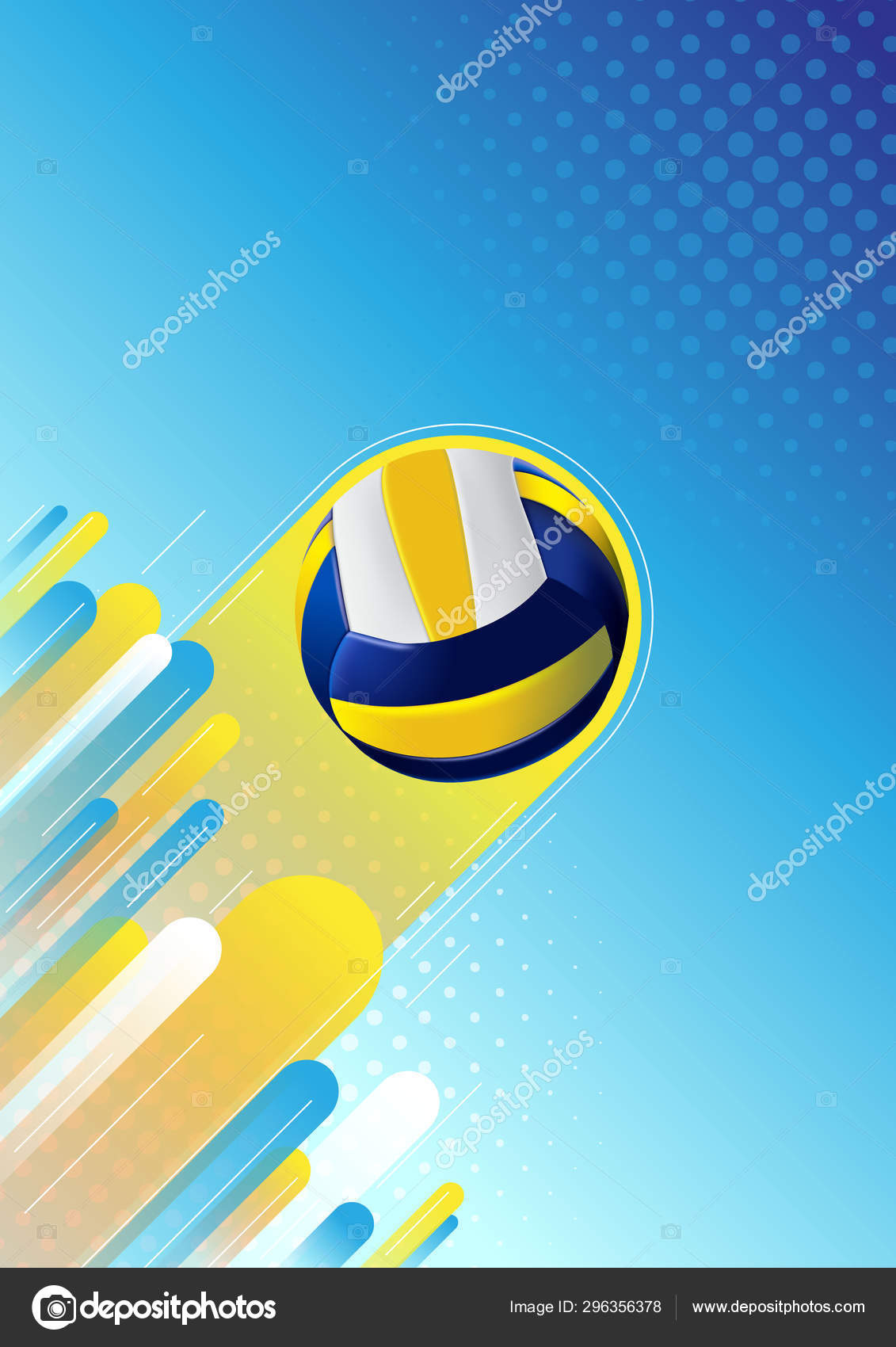 Volleyball Sport Design Abstract Background Stock Vector by ©Leeestat