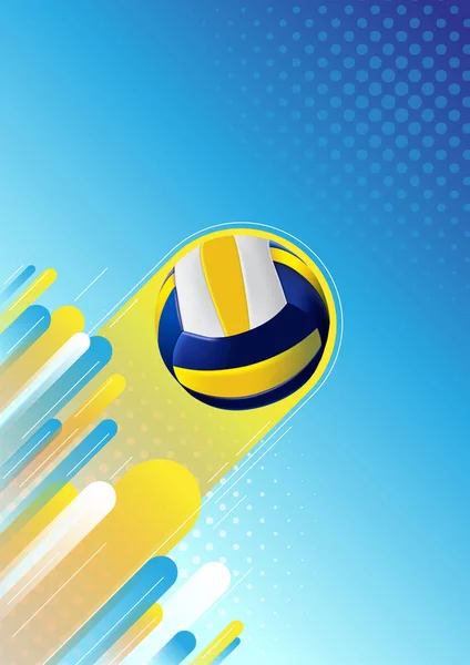 Voleibol Deporte Diseño Abstracto Fondo — Archivo Imágenes Vectoriales