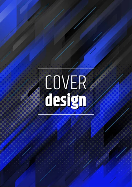 Abstrakt Violett Geometrisk Bakgrund Cover Design — Stock vektor