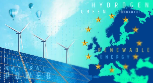 Energías Renovables Unión Europea — Foto de Stock