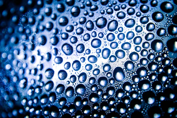 Textura Gotas Água Garrafa Para Fundo — Fotografia de Stock