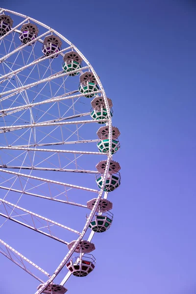 Riesenrad Kunstfoto Aus Ungewöhnlichen Winkeln — Stockfoto