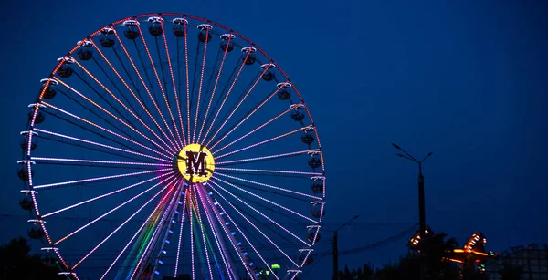 Big Ferris Wheel Art Photo Unusual Angles — Stock Photo, Image