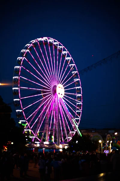 Grande Roue Ferris Photo Art Des Angles Inhabituels — Photo