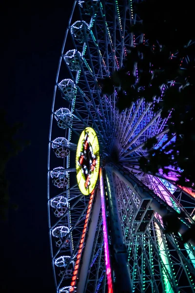 Grande Roue Ferris Photo Art Des Angles Inhabituels — Photo