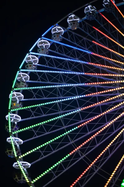 Riesenrad Kunstfoto Aus Ungewöhnlichen Winkeln — Stockfoto