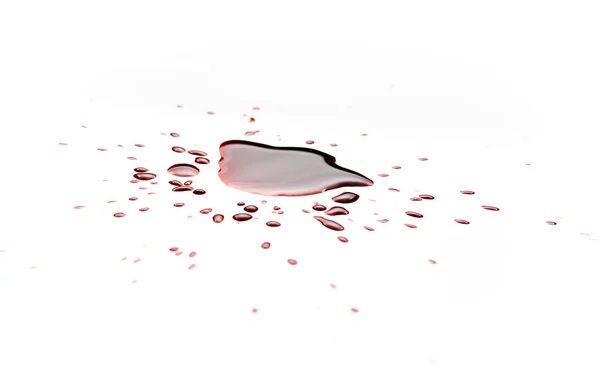 Blood White Background Drops Splashes Blood White Background — Stock Photo, Image