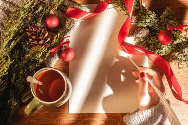 Vakantie Plannen Een Stuk Papier Blanco Blad Voor Het Opnemen — Stockfoto