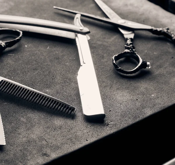 Ensemble Outils Pour Maître Coiffeur — Photo