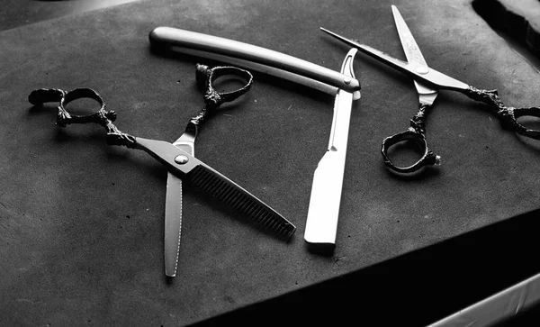Werkzeuge Für Den Friseurmeister — Stockfoto