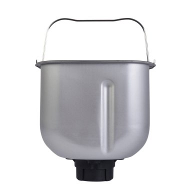 Ekmek makinesi beyaz arkaplanda izole edilmiş. Teflon kaplı ekmek makinesi için yedek parça aksesuarı.