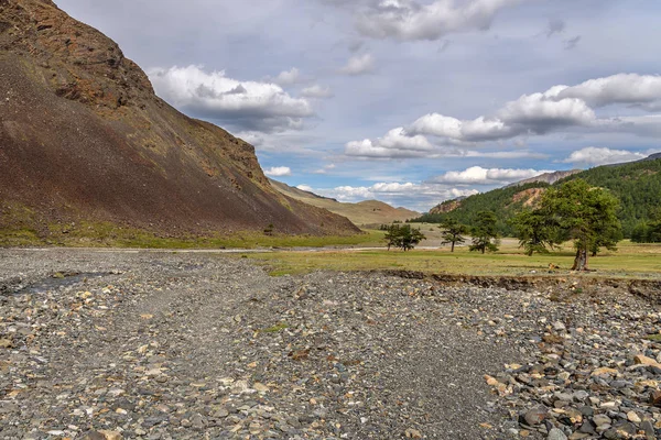 Bergen Road Dirt Valley River Sky — Stockfoto