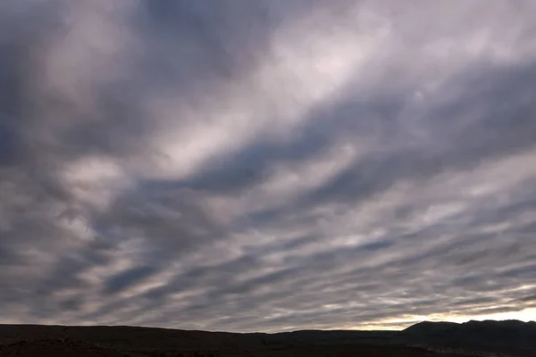 Sky clouds mountains pattern heavenly — Stock Photo, Image