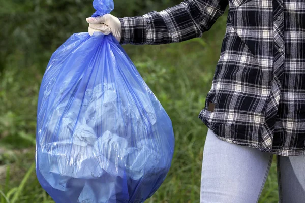 garbage pollutes the nature, clean planet concept