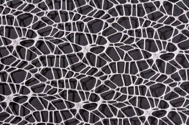 Siyah arka plan üzerinde soyut beyaz çizgiler dekorasyon