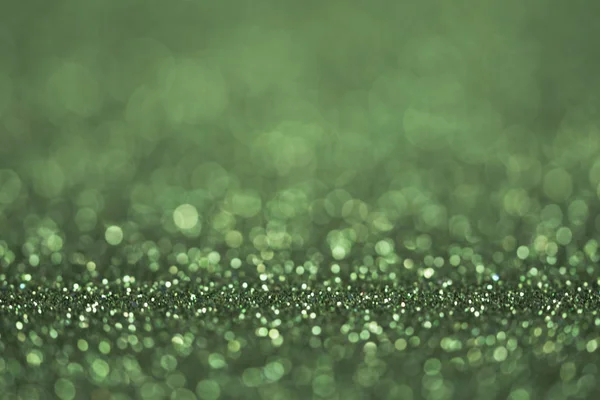 Abstrakt Funkelnder Grüner Hintergrund Defokussierter Grüner Glitzerhintergrund Für Weihnachtskarte Festlicher — Stockfoto