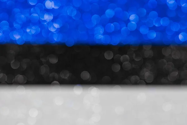 Fondo Abstracto Con Bokeh Bandera Patriótica Blanca Negra Azul Con — Foto de Stock