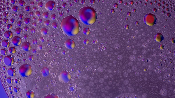 Fondo Abstracto Púrpura Con Burbujas Gotas Agua Colores Fondo Textura —  Fotos de Stock