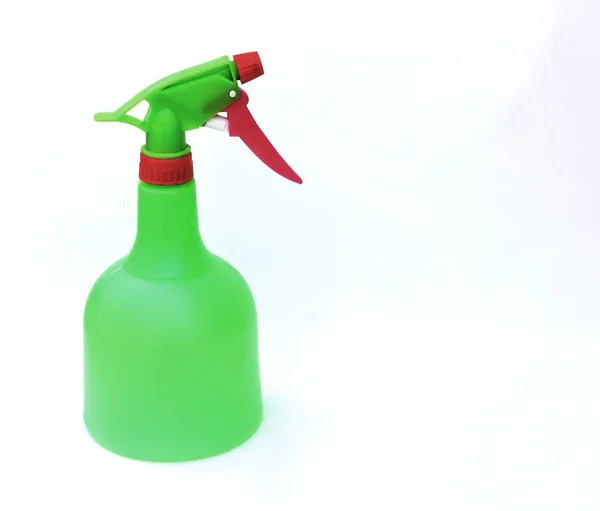 Green spray bottle — Stock Photo, Image