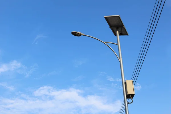 Lámpara de calle de célula solar —  Fotos de Stock