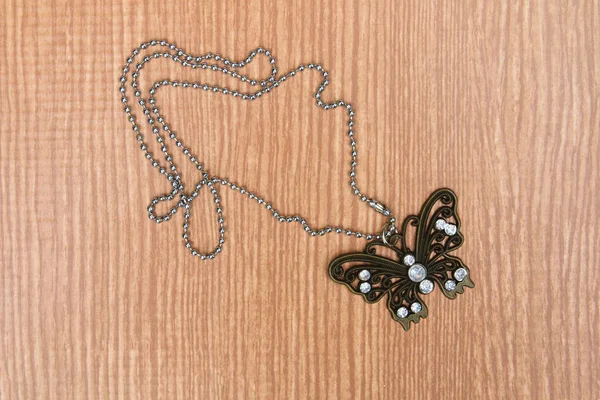 Butterfly necklace — Stock Photo, Image