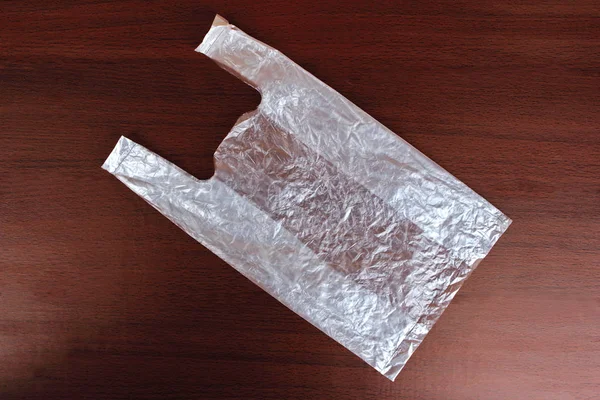 Gerimpelde plastic zak — Stockfoto