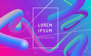 Soyut vektör arka plan. Küreler ve çizgiler şekil ve metin veya ileti için yer modern kompozisyonu. En az geometrik arka plan. Basit şekiller trendy degradelerle. Eps10 vektör.