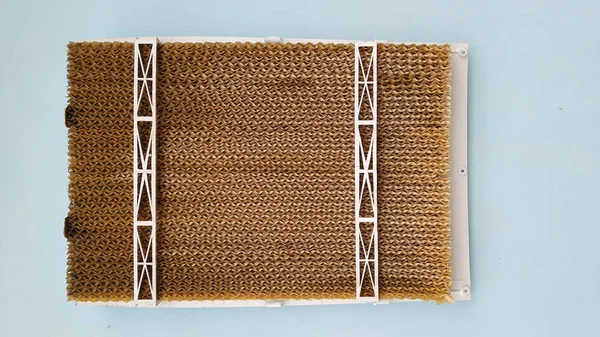 Honeycomb cooler pad is used of more cold air. — Stock Photo, Image