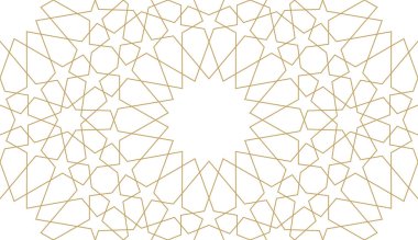 Otantik Arap tarzında kusursuz bir desen. Vektör illüstrasyonu