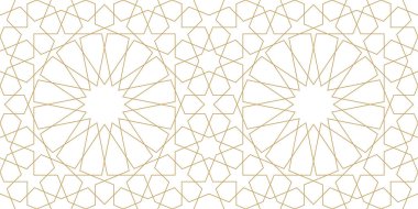 Otantik Arap tarzında kusursuz bir desen. Vektör illüstrasyonu