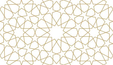 Otantik Arap tarzında kusursuz bir desen. Vektör illüstrasyonu