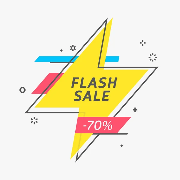 Flash banner szalag, scroll, ár cédula, matrica, jelvény — Stock Vector