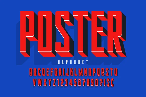 Protest-Anzeige Schriftdesign, Alphabet, Zeichensatz — Stockvektor