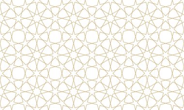 Otantik arap illüstrasyon stilinde dikişsiz desen