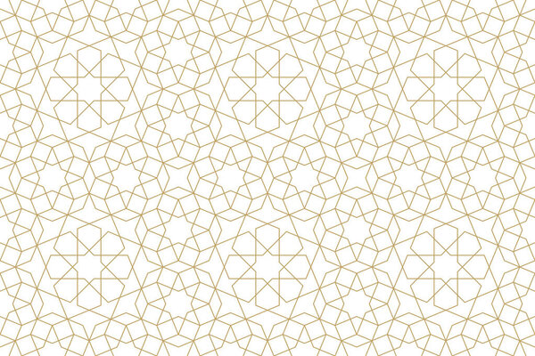 Бесшовный рисунок в подлинном арабском стиле иллюстрации
