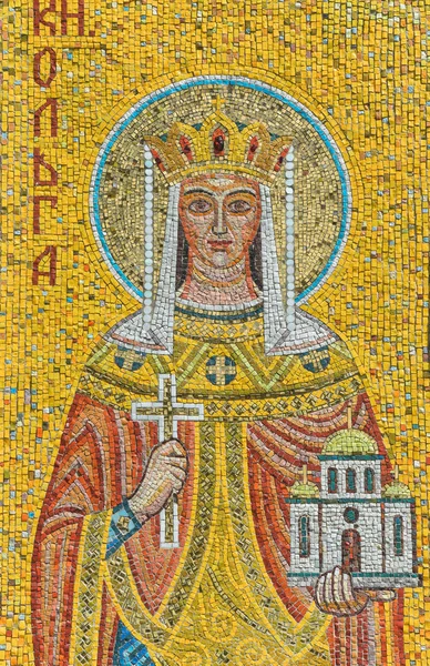 Icoana Sfintei Olga Prințesa — Fotografie, imagine de stoc