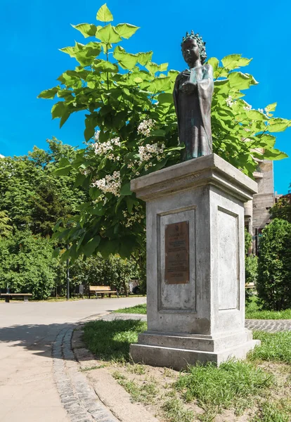 Monument Voor Prinses Anna Yaroslavna Kiev — Stockfoto