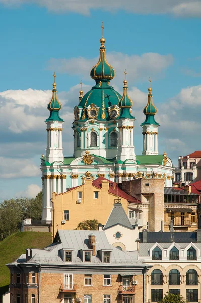 Andrew Church Close Old Houses Andrew Descent — стоковое фото