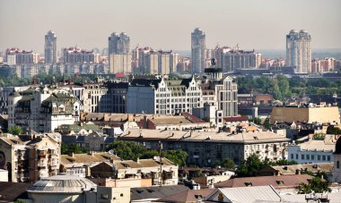 Antik Kiev. Podil 'in Şehir Manzarası