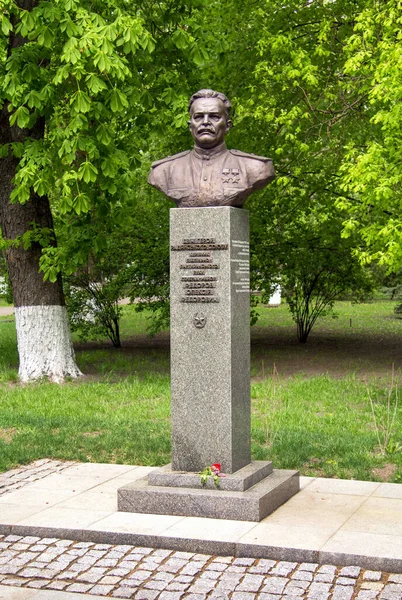 Denkmal Für Den Partisanen Alexej Fjodorow Kiew — Stockfoto