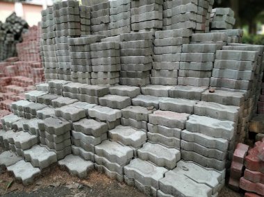 Doğanın mimarisini geliştirmek için kendilerini bir arada tutan çeşitli tuğlaları tasvir eden bir resim.