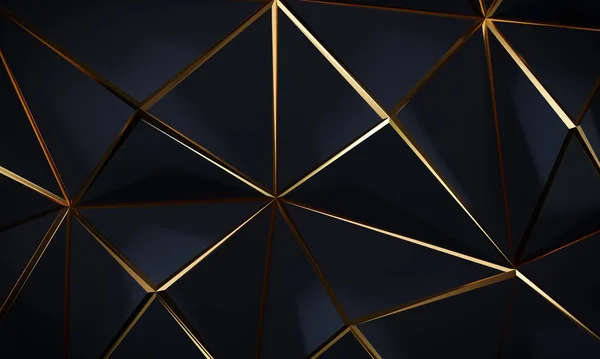 Lüks Altın çizgiler düşük polipoliçe arkaplan